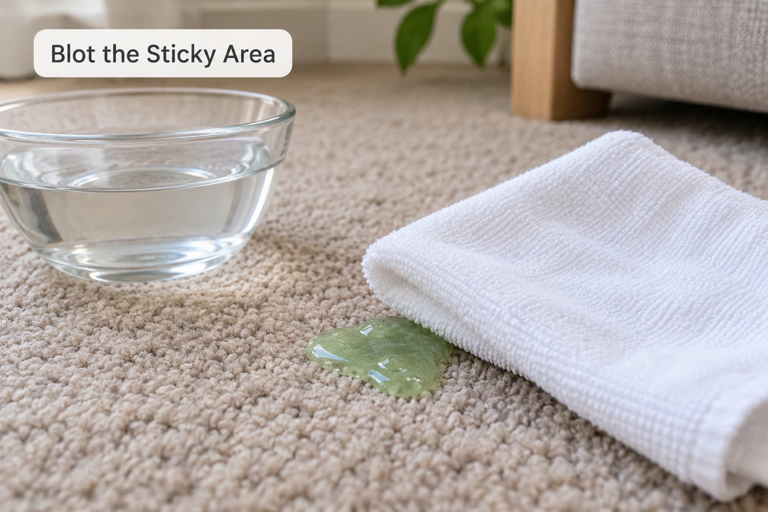 Blot the Sticky Area