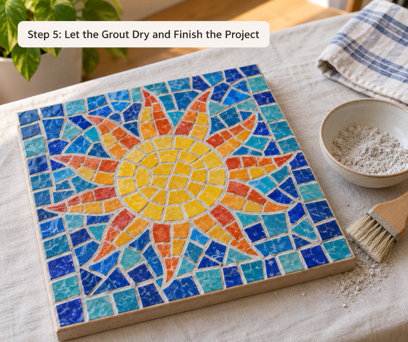 Step 5: Let the Grout Dry and Finish the Project