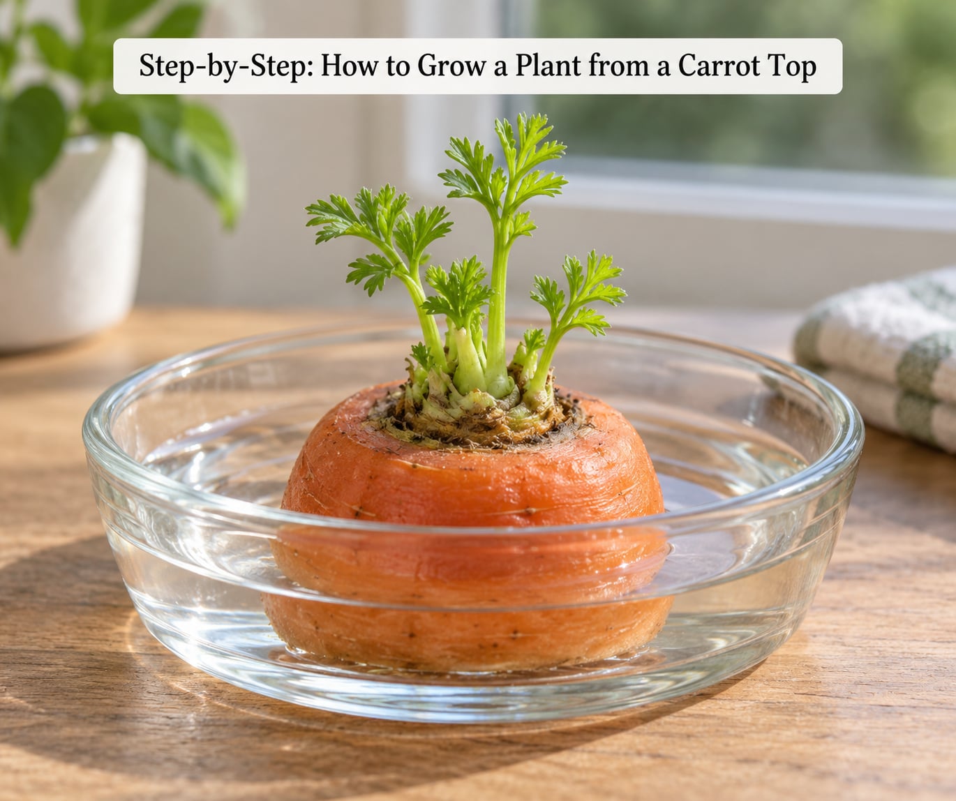 Step-by-Step: How to Grow a Plant from a Carrot Top