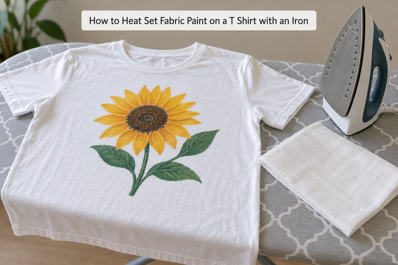 How to Heat Set Fabric Paint on a T Shirt with an Iron