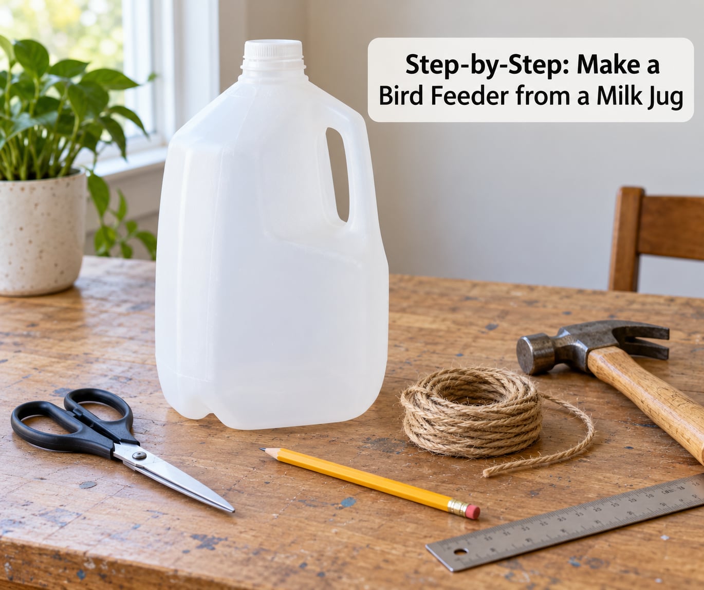 Step-by-Step: Make a Bird Feeder from a Milk Jug