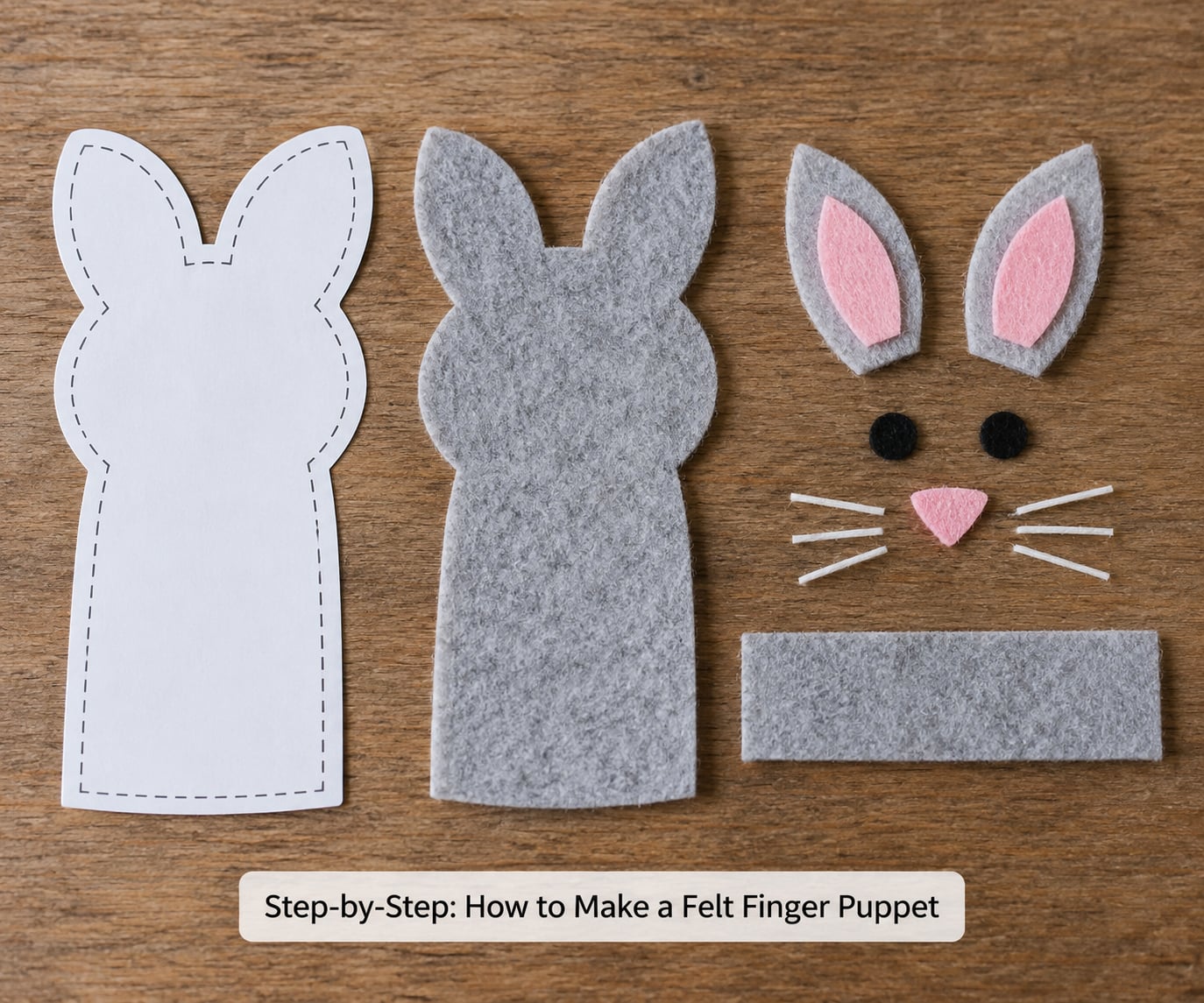 Step-by-Step: How to Make a Felt Finger Puppet
