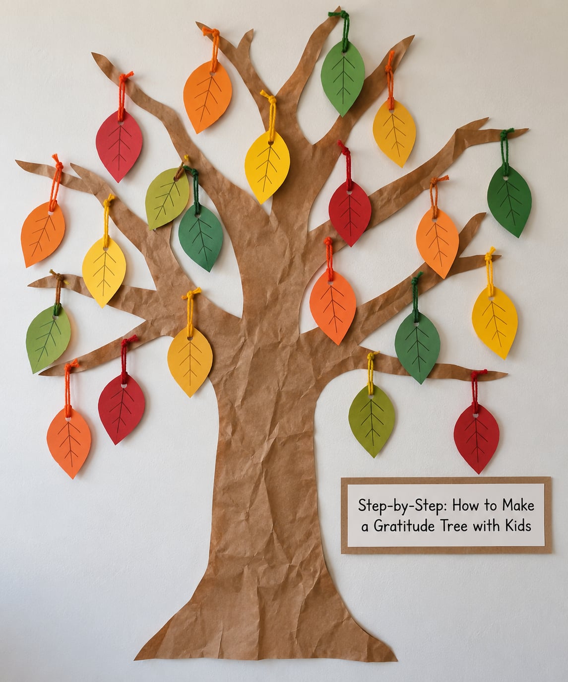 Step-by-Step: How to Make a Gratitude Tree with Kids