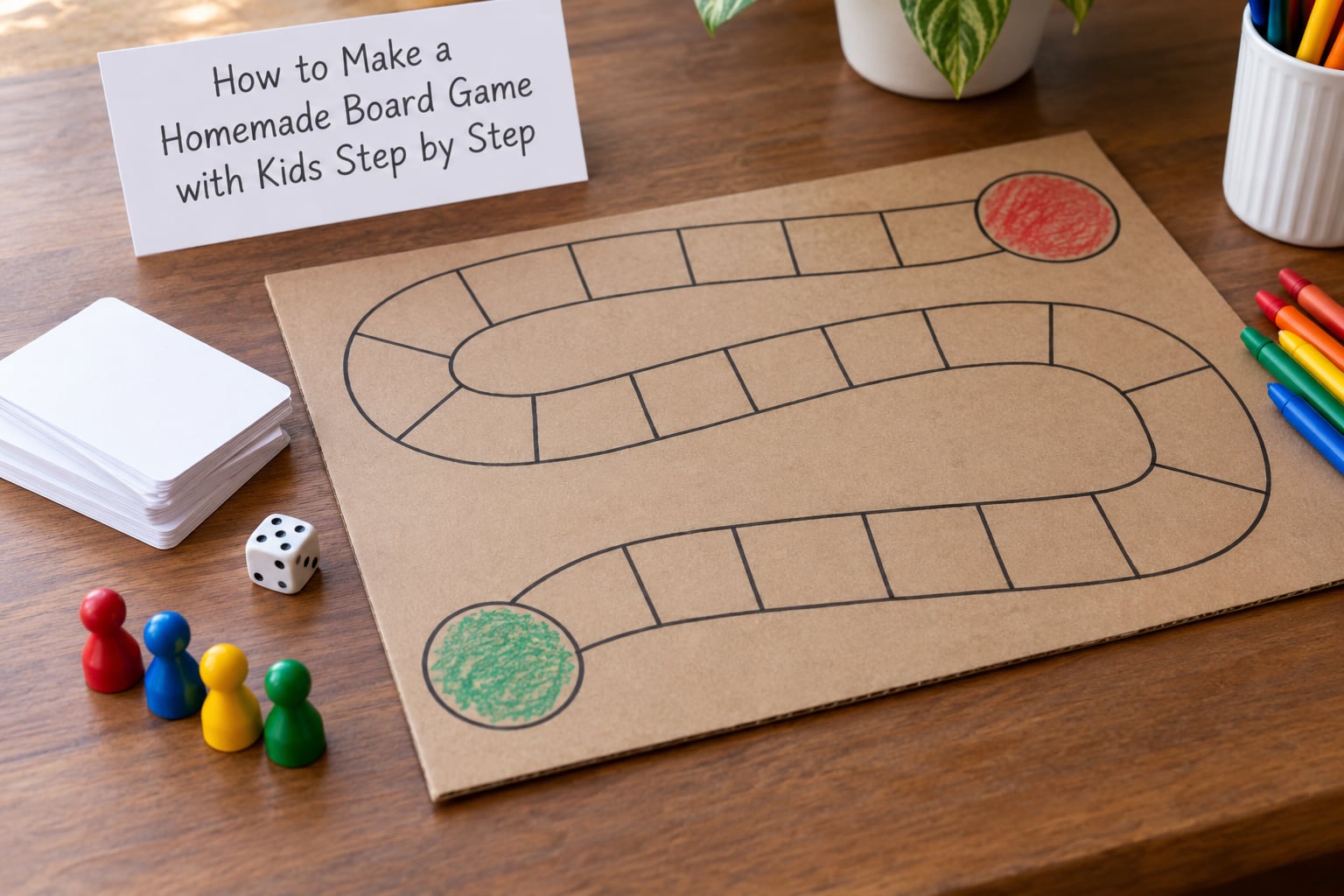 How to Make a Homemade Board Game with Kids Step by Step