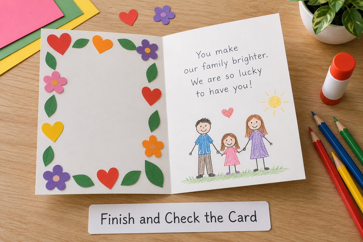 Finish and Check the Card