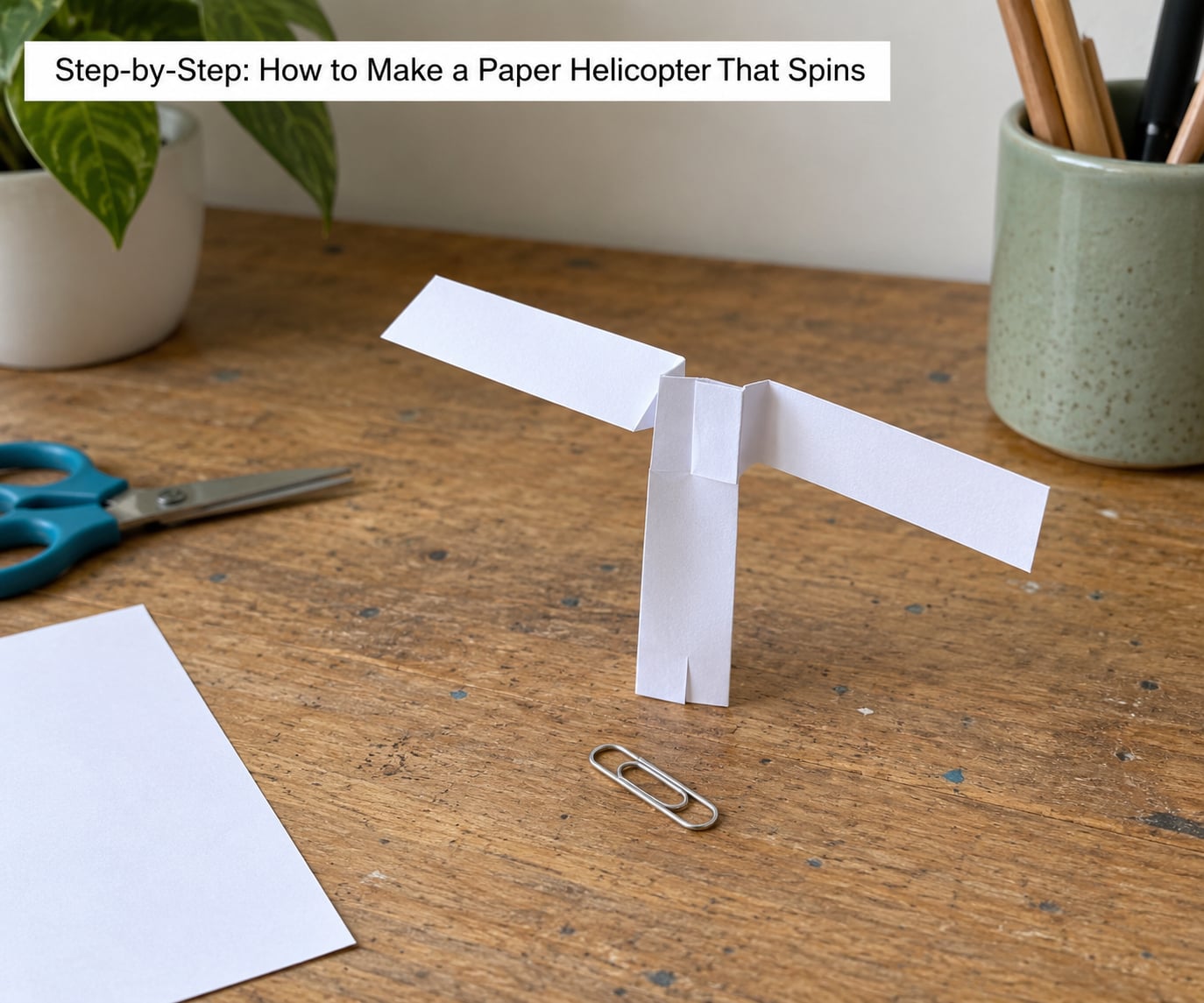 Step-by-Step: How to Make a Paper Helicopter That Spins