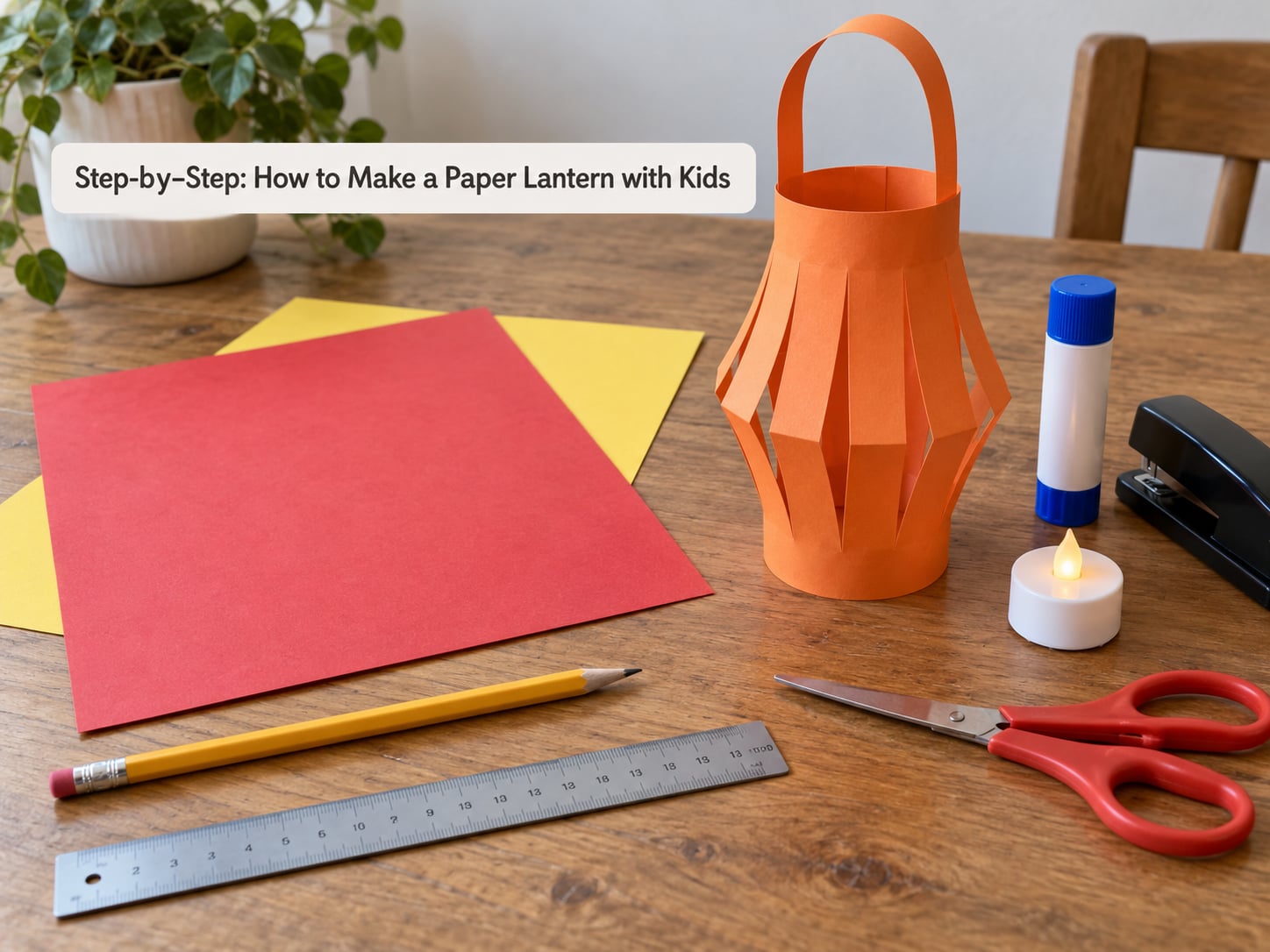 Step-by-Step: How to Make a Paper Lantern with Kids