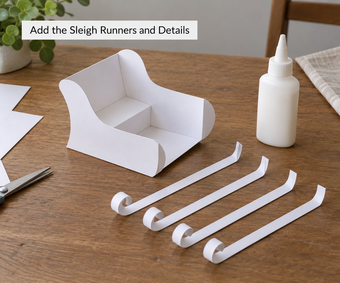 Add the Sleigh Runners and Details