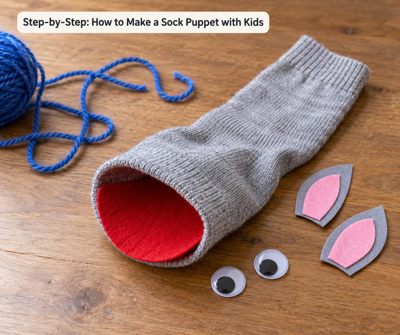 Step-by-Step: How to Make a Sock Puppet with Kids