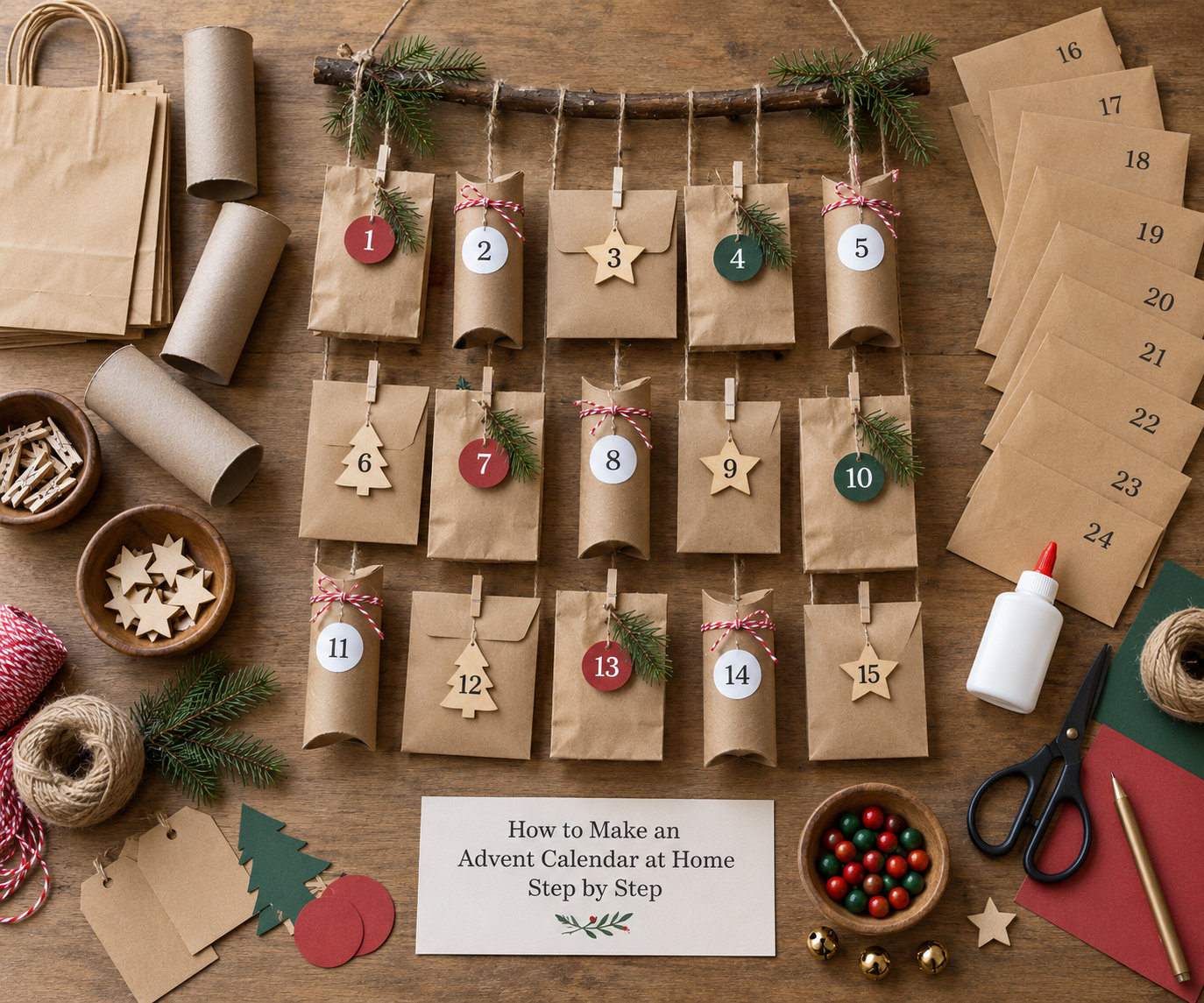 How to Make an Advent Calendar at Home Step by Step