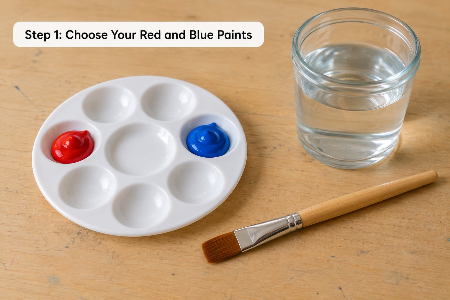 Step 1: Choose Your Red and Blue Paints