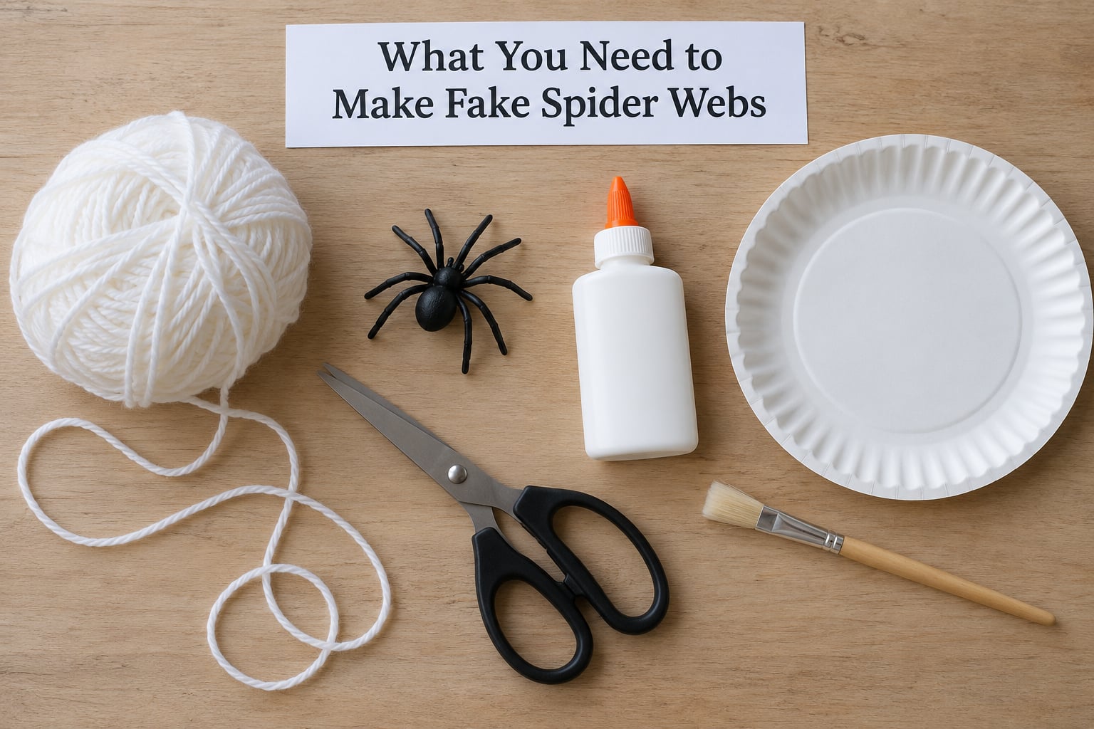 What You Need to Make Fake Spider Webs
