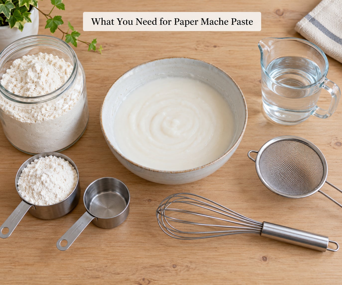 What You Need for Paper Mache Paste