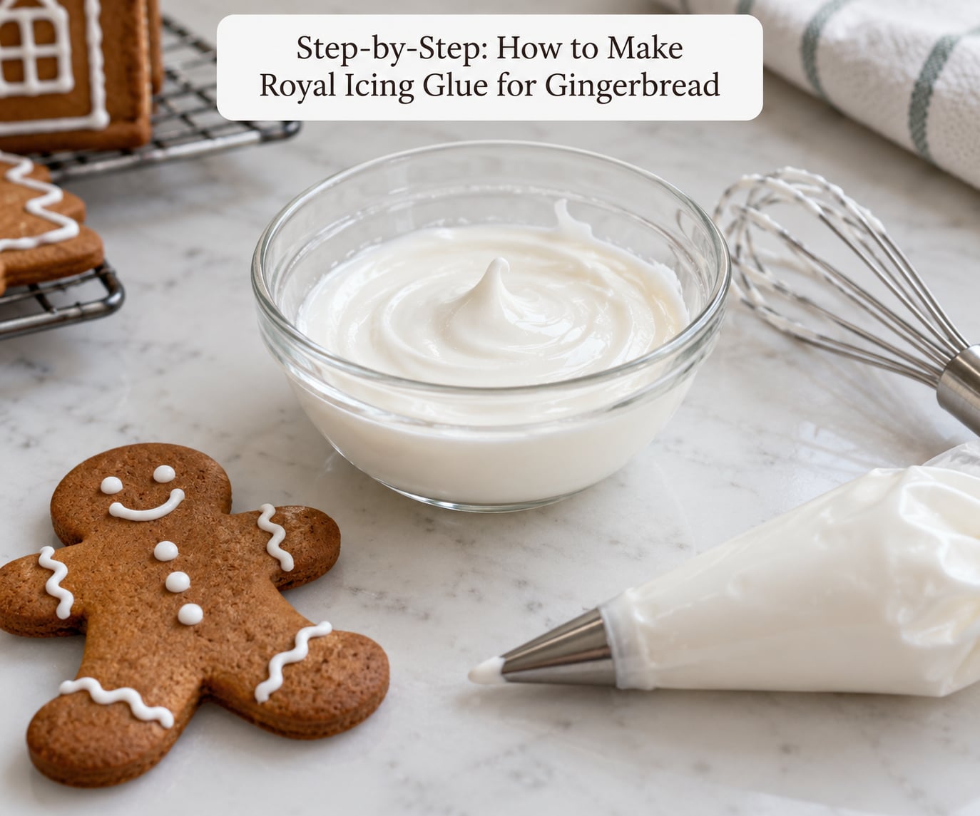 Step-by-Step: How to Make Royal Icing Glue for Gingerbread