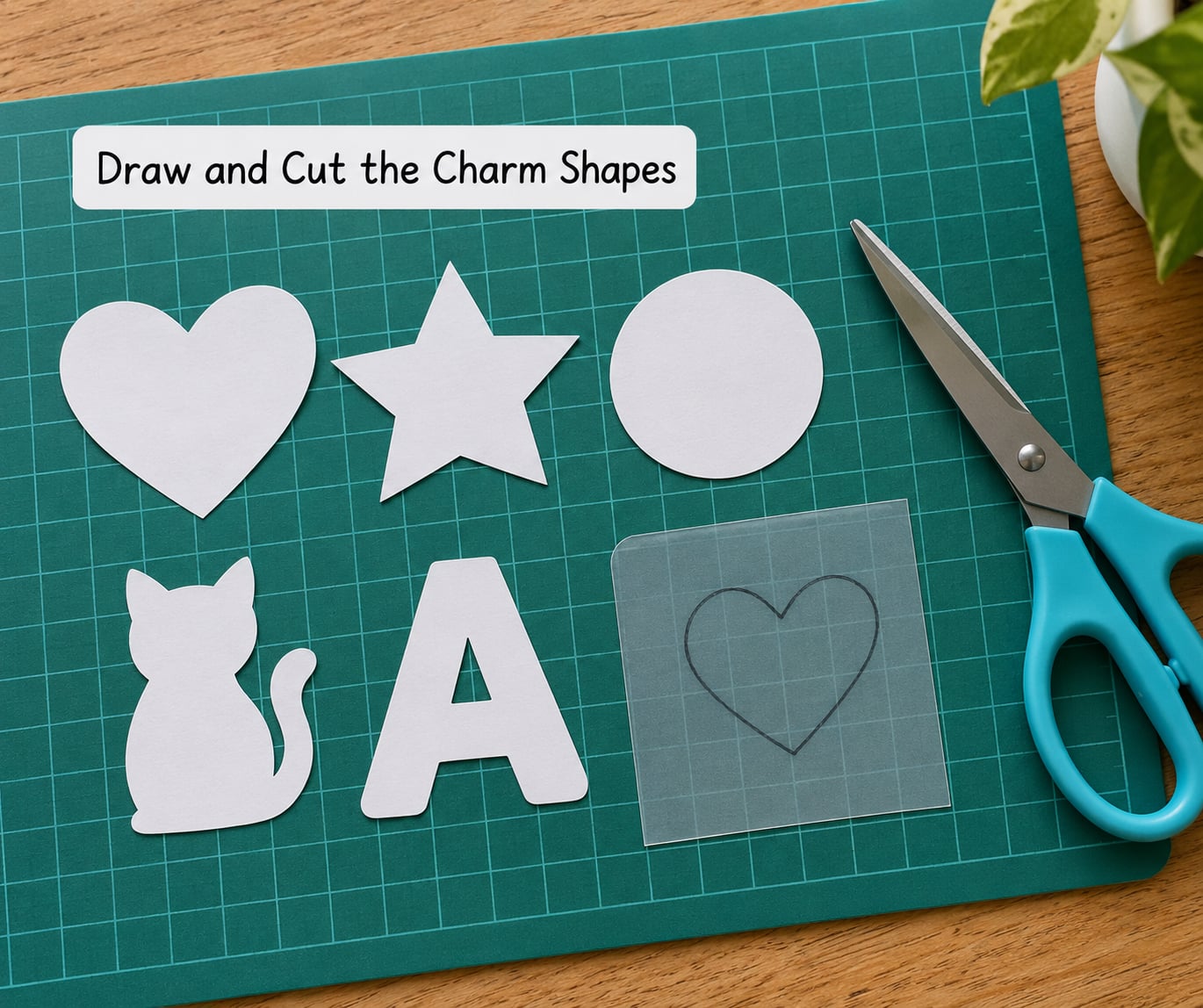 Draw and Cut the Charm Shapes