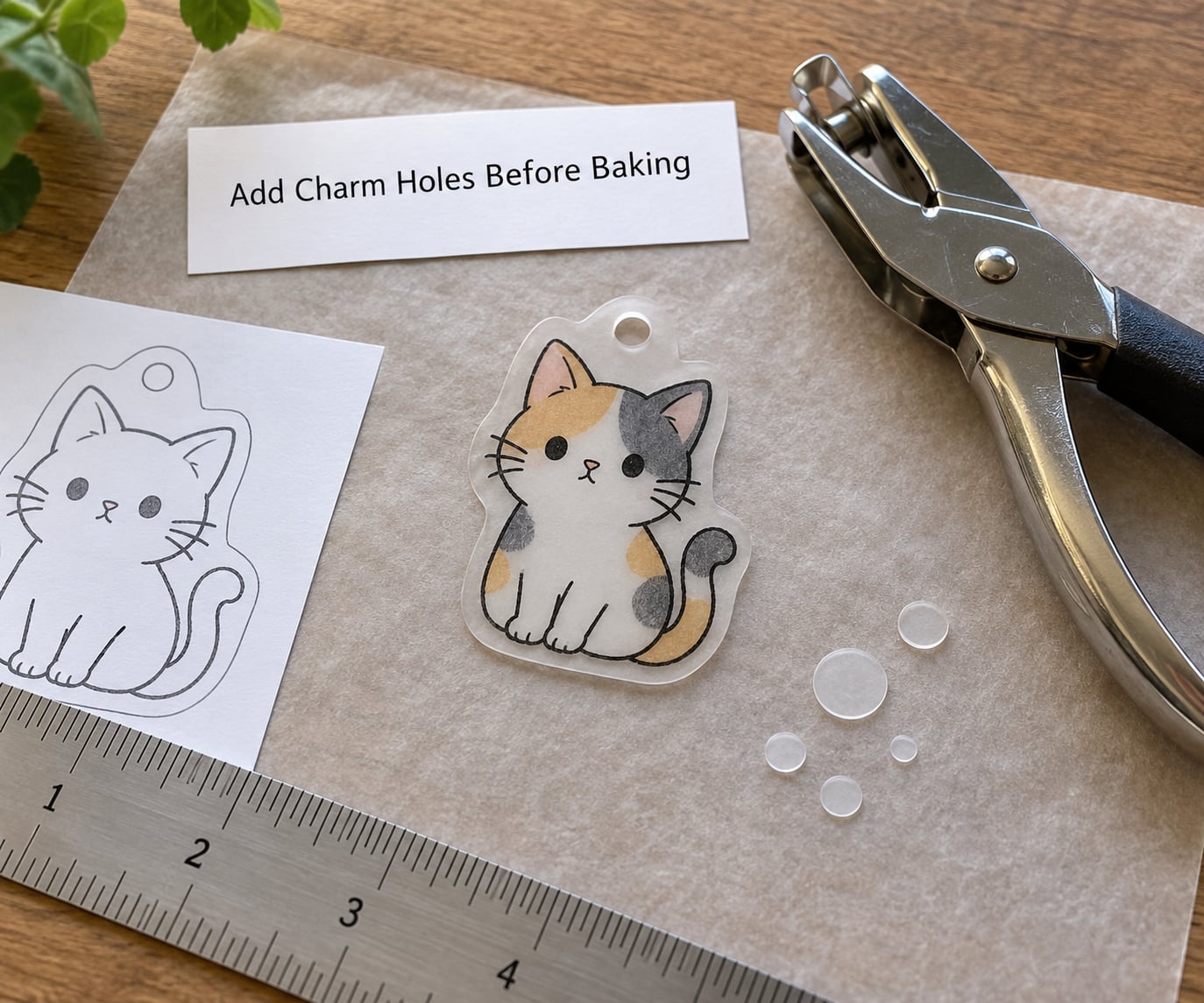 Add Charm Holes Before Baking