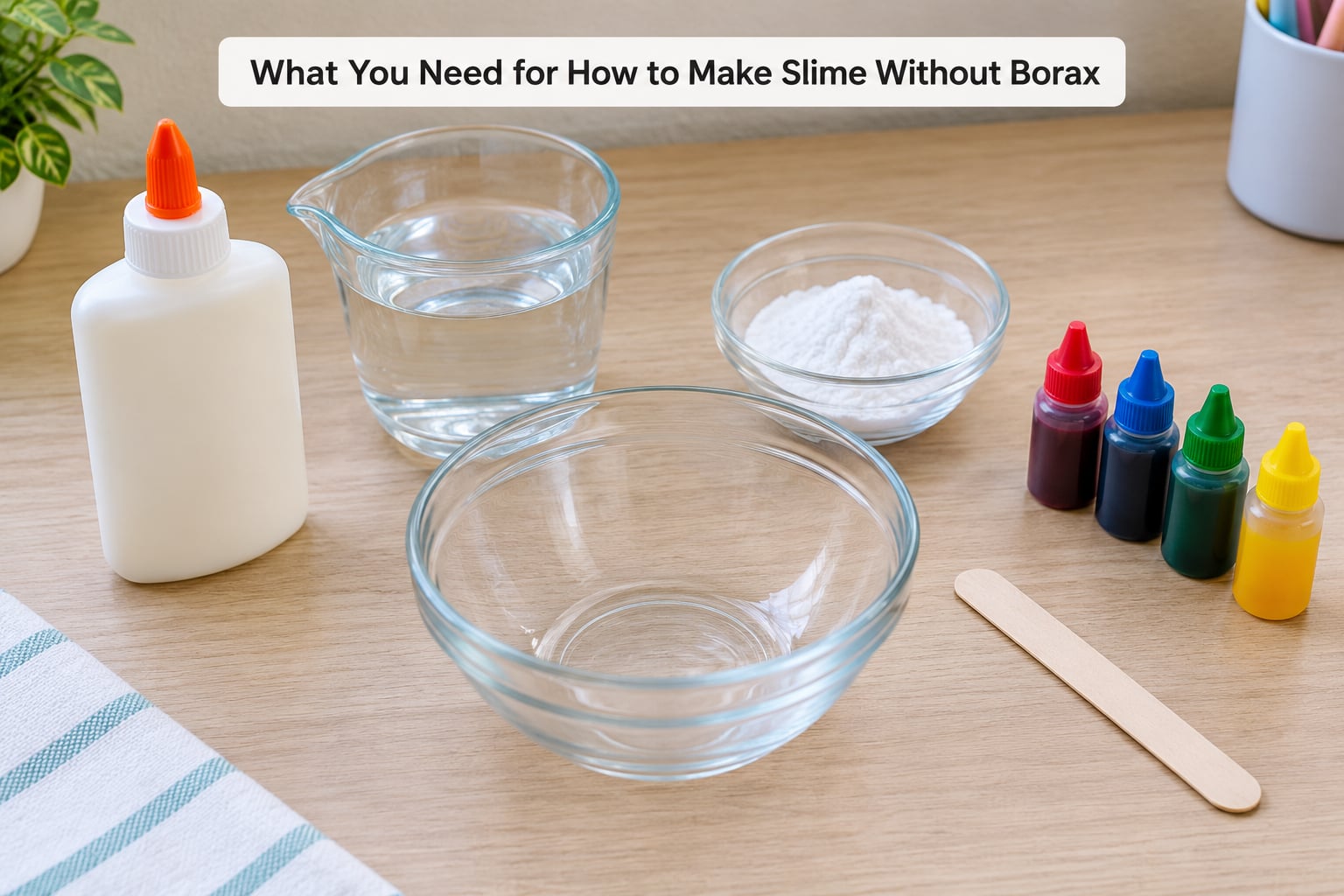 What You Need for How to Make Slime Without Borax