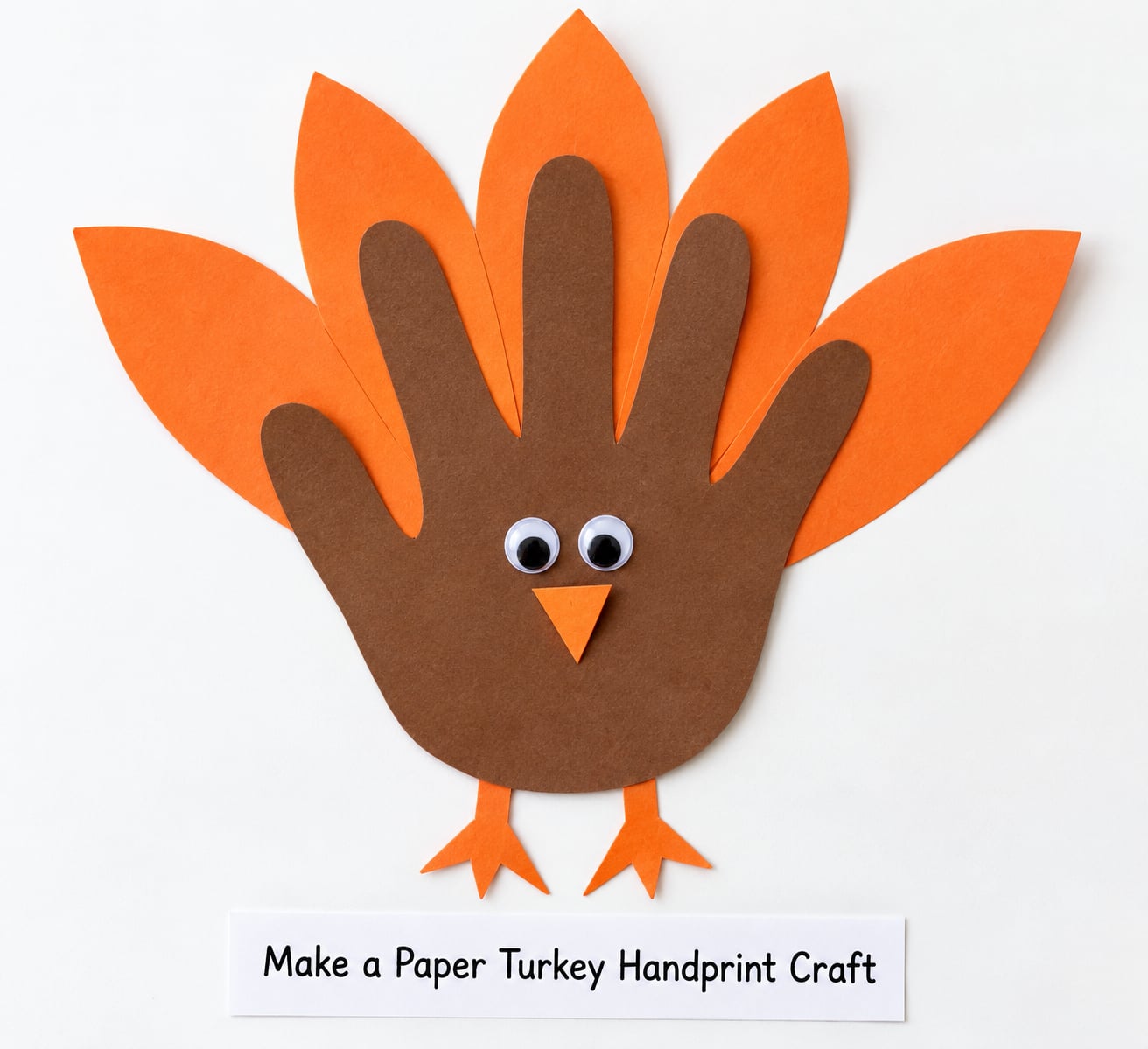 Make a Paper Turkey Handprint Craft