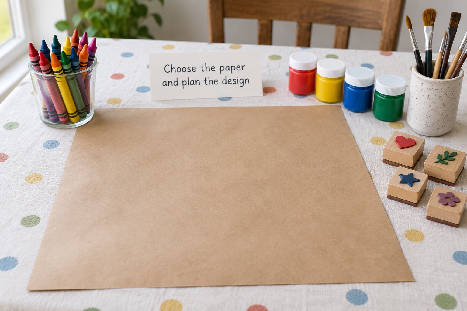 Choose the paper and plan the design