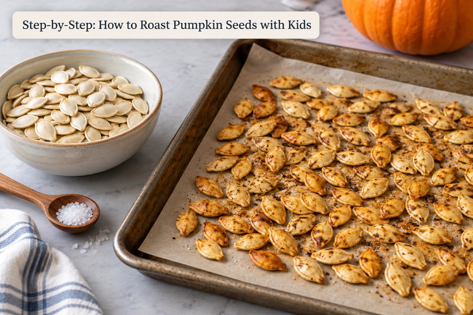 Step-by-Step: How to Roast Pumpkin Seeds with Kids