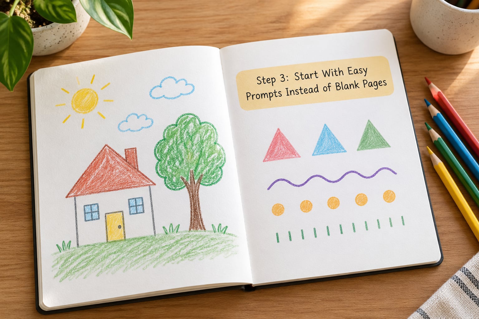Step 3: Start With Easy Prompts Instead of Blank Pages