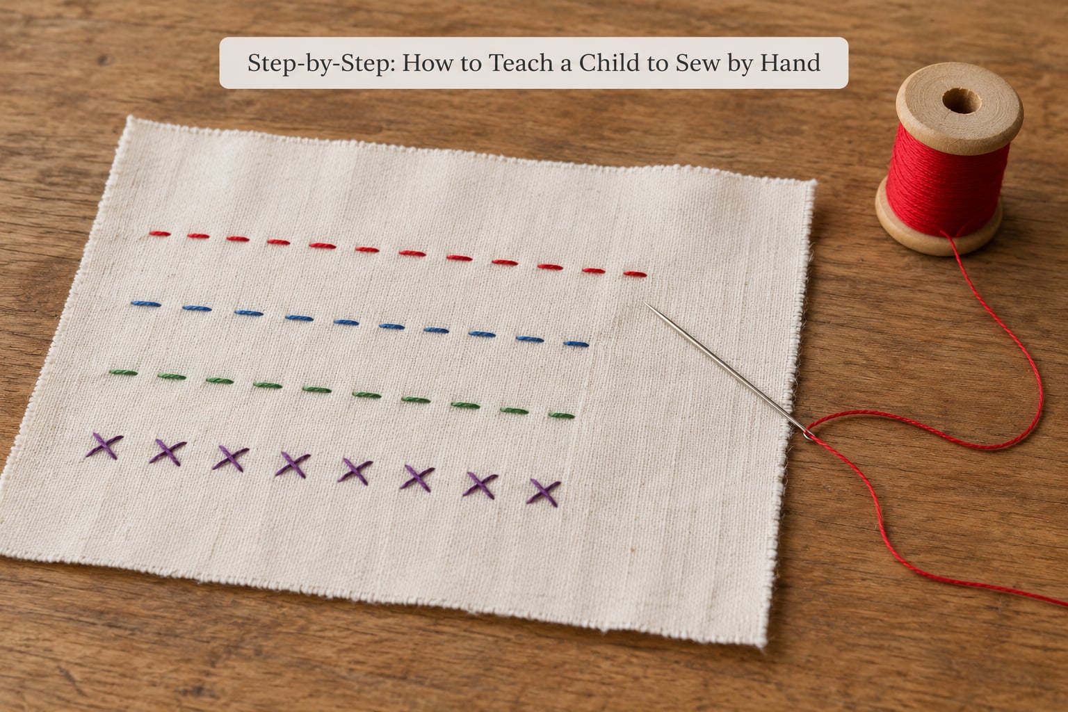 Step-by-Step: How to Teach a Child to Sew by Hand
