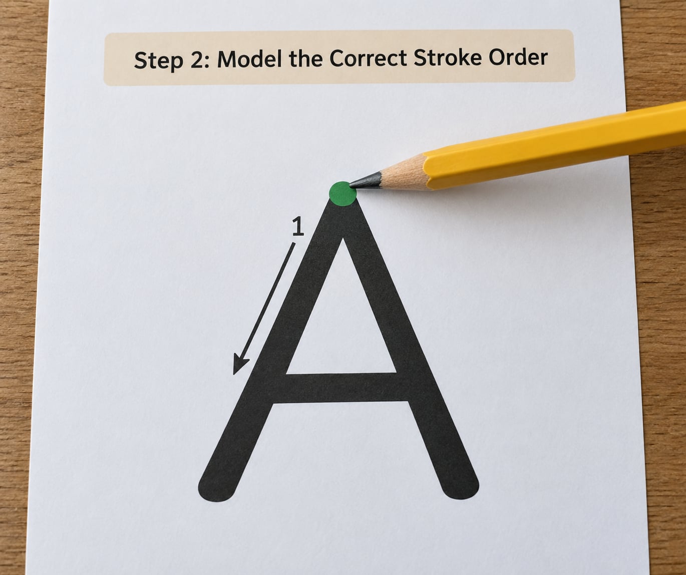 Step 2: Model the Correct Stroke Order