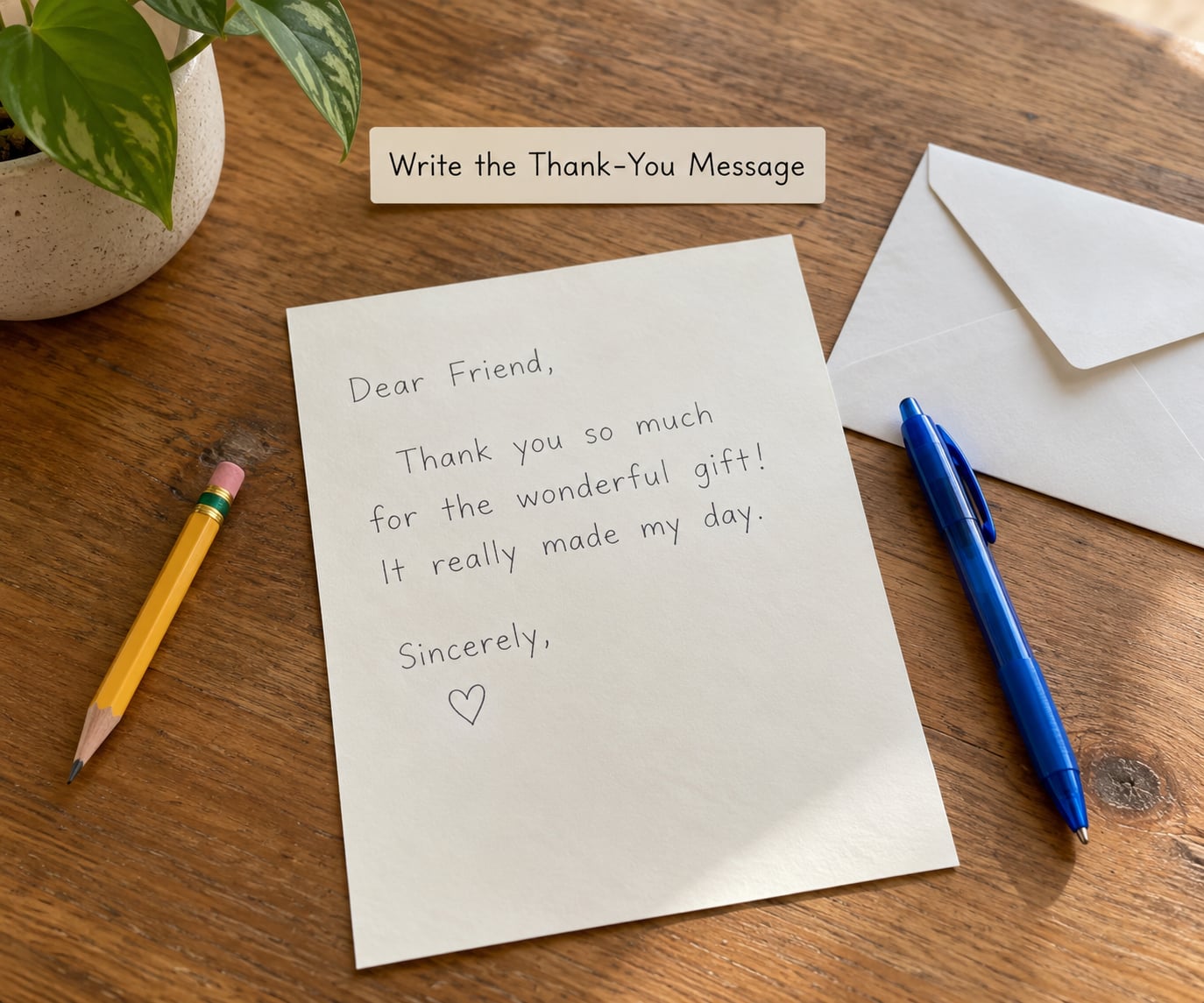 Write the Thank-You Message