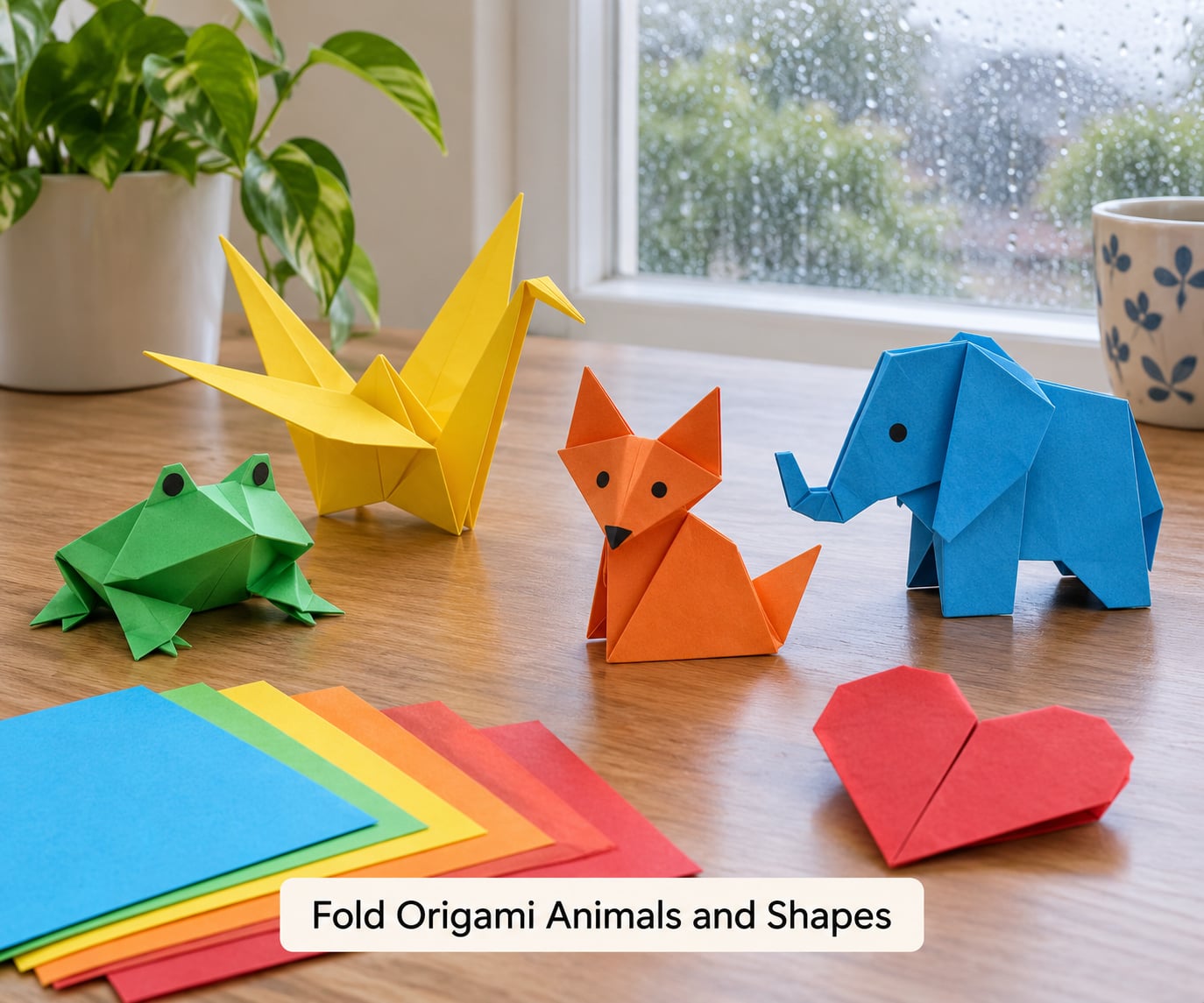 Fold Origami Animals and Shapes