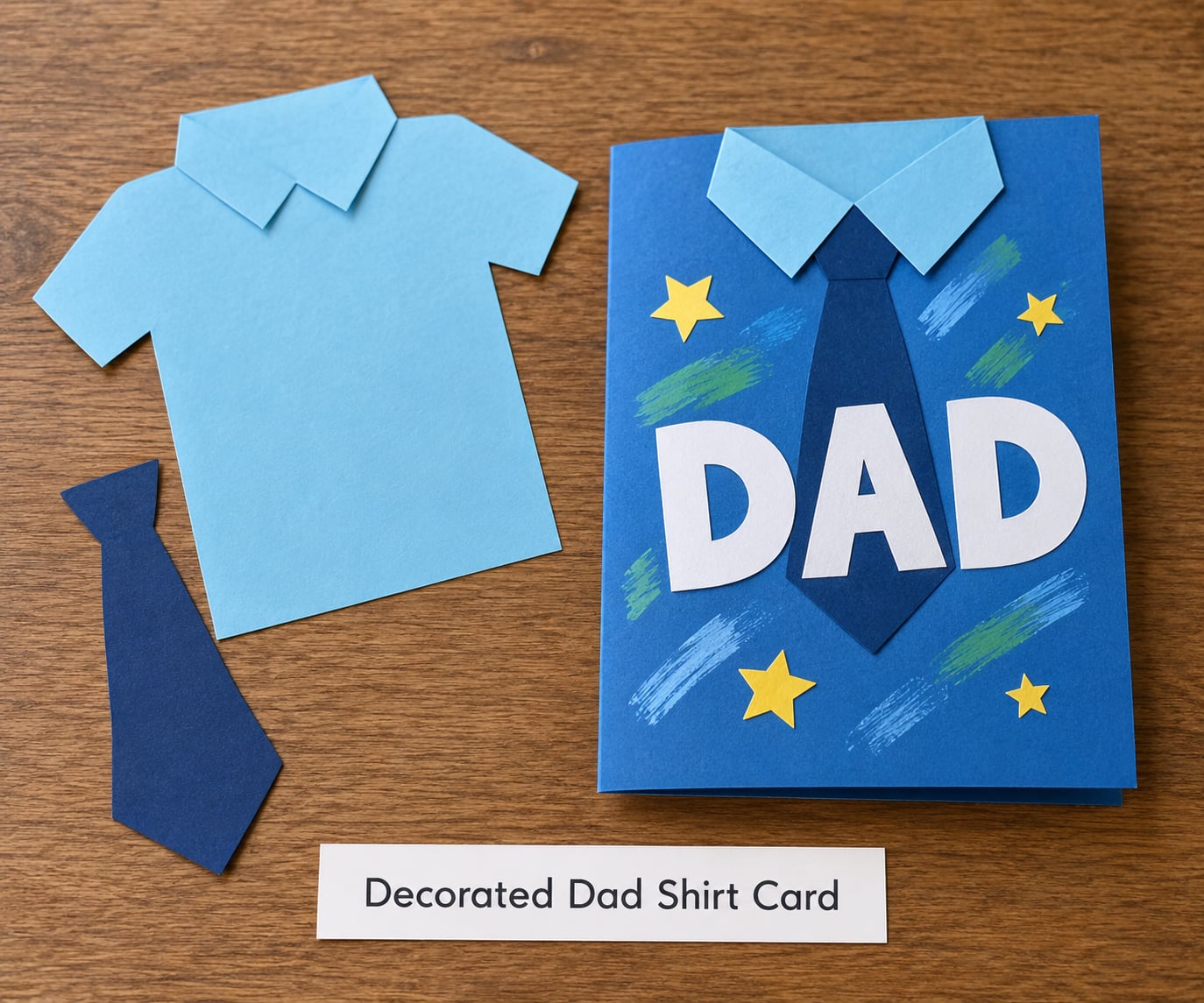 Decorated Dad Shirt Card