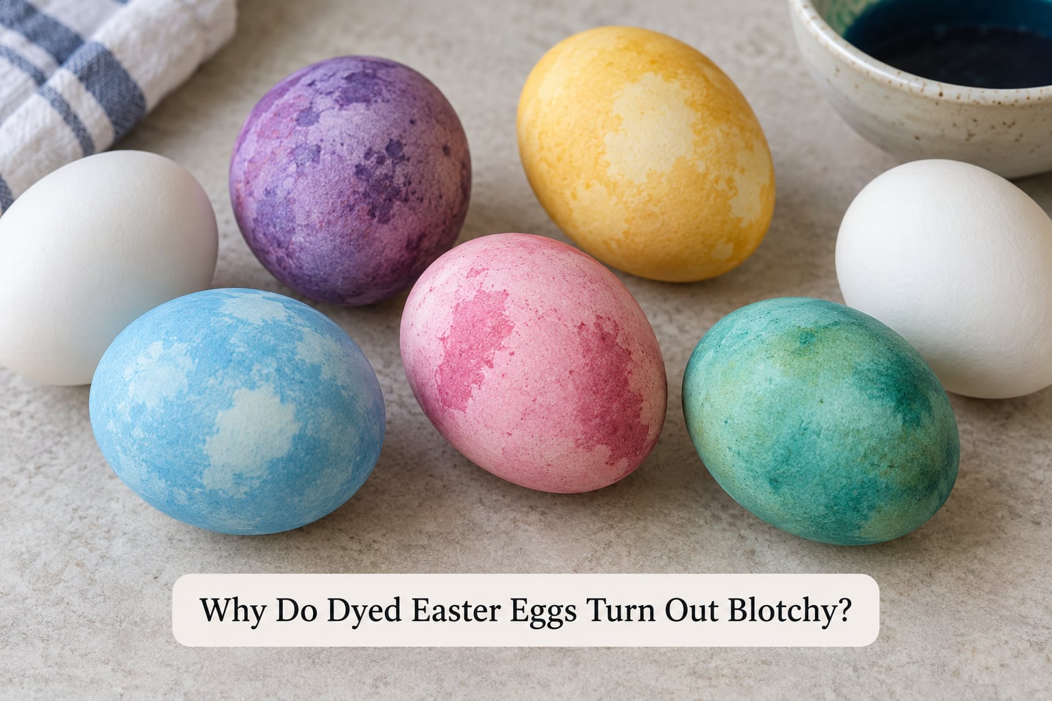 Why Do Dyed Easter Eggs Turn Out Blotchy?