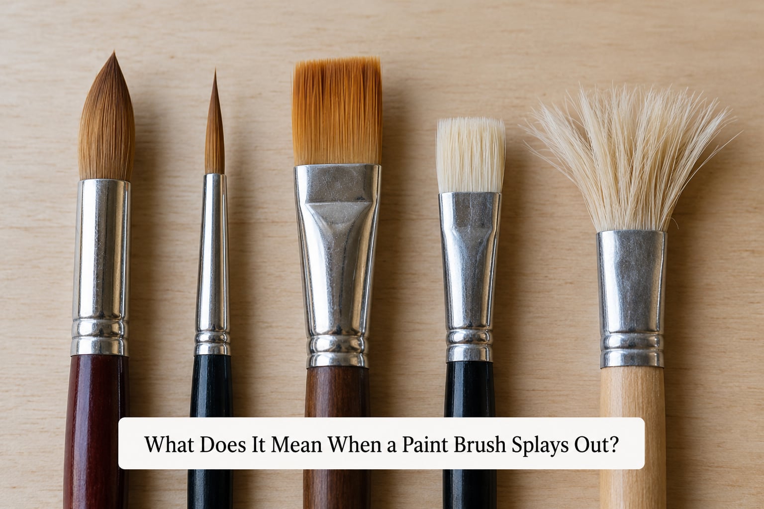 What Does It Mean When a Paint Brush Splays Out?