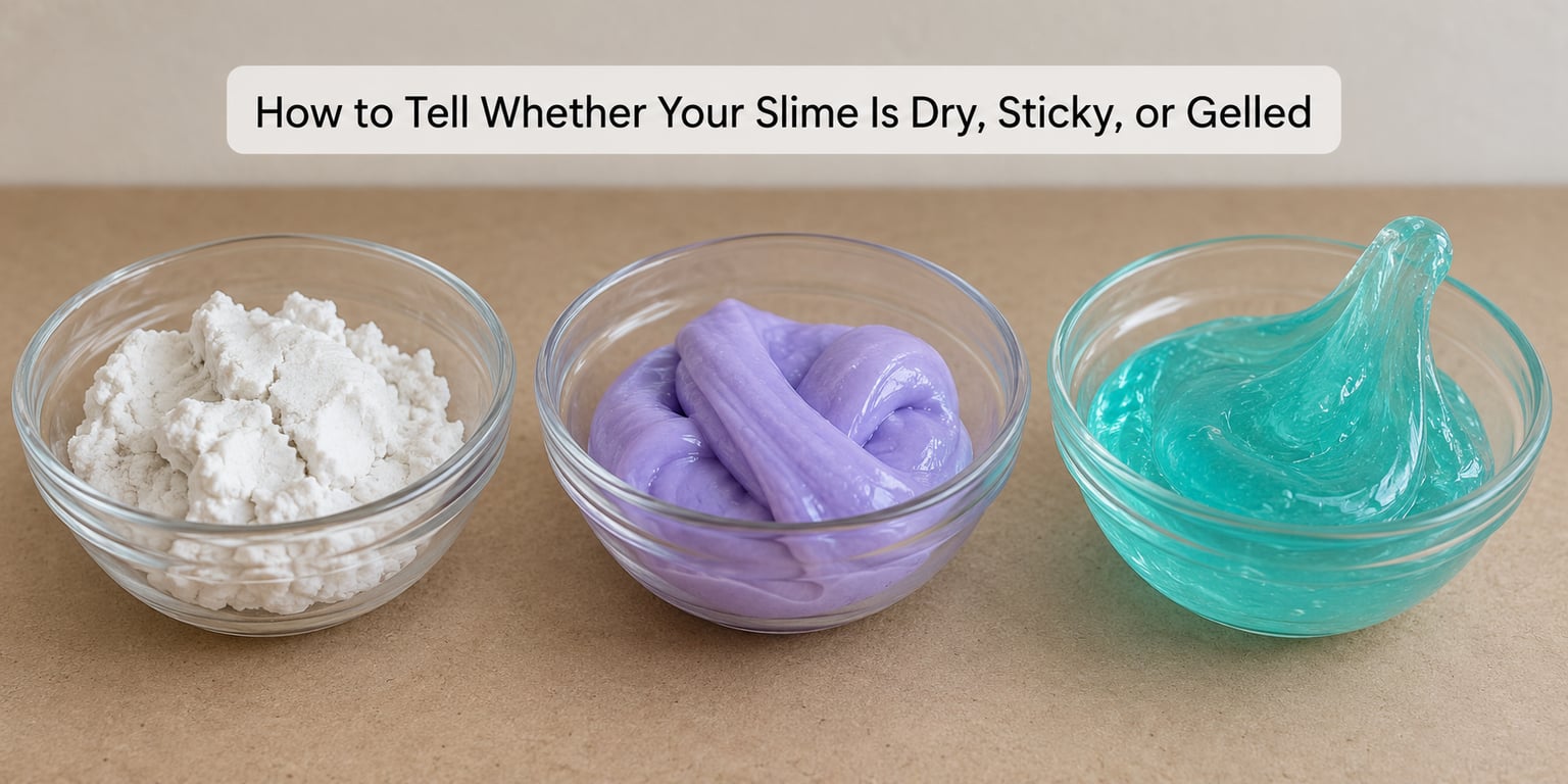 How to Tell Whether Your Slime Is Dry, Sticky, or Gelled