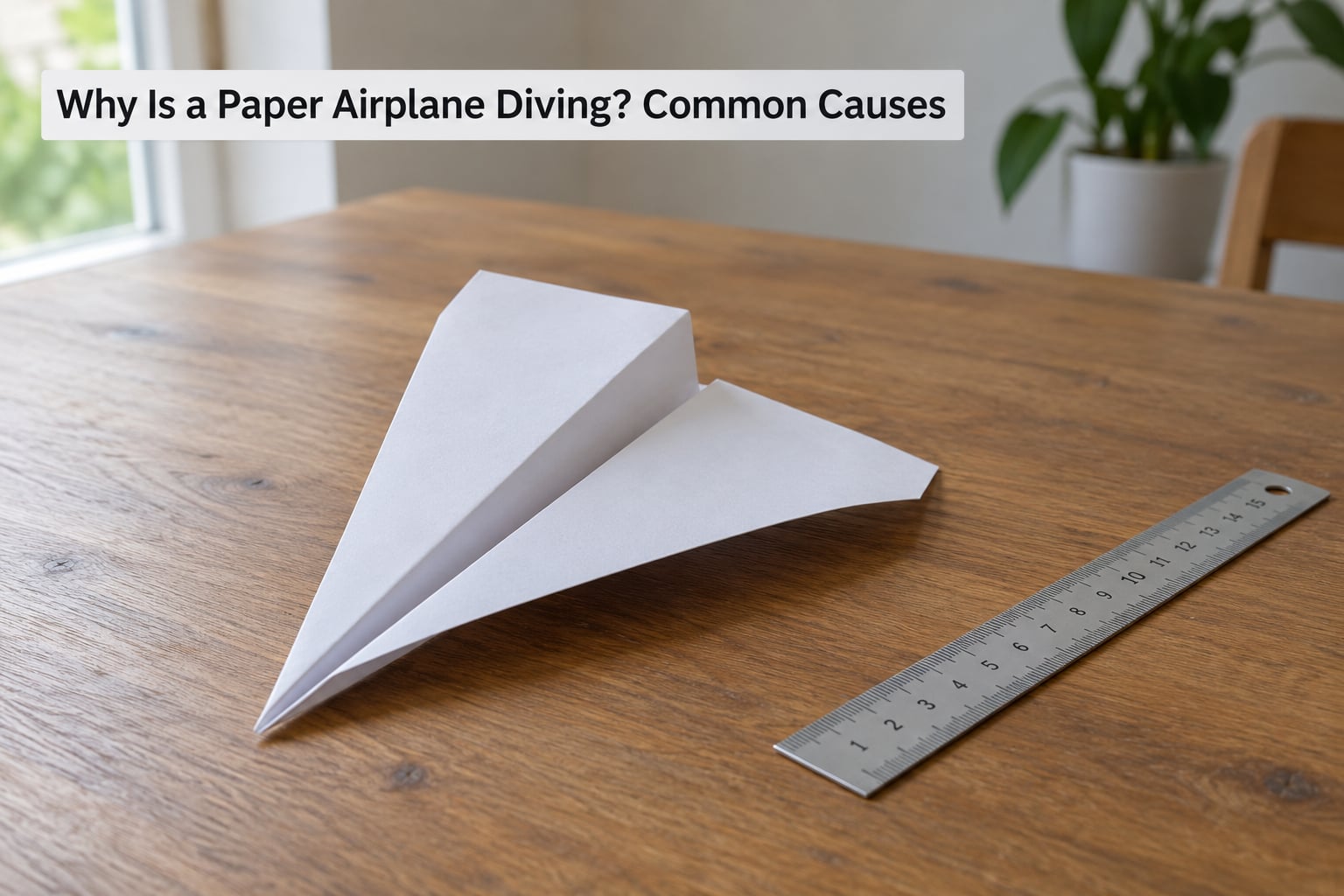 Why Is a Paper Airplane Diving? Common Causes