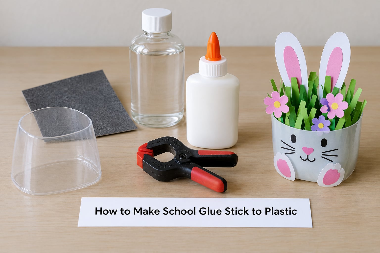 How to Make School Glue Stick to Plastic