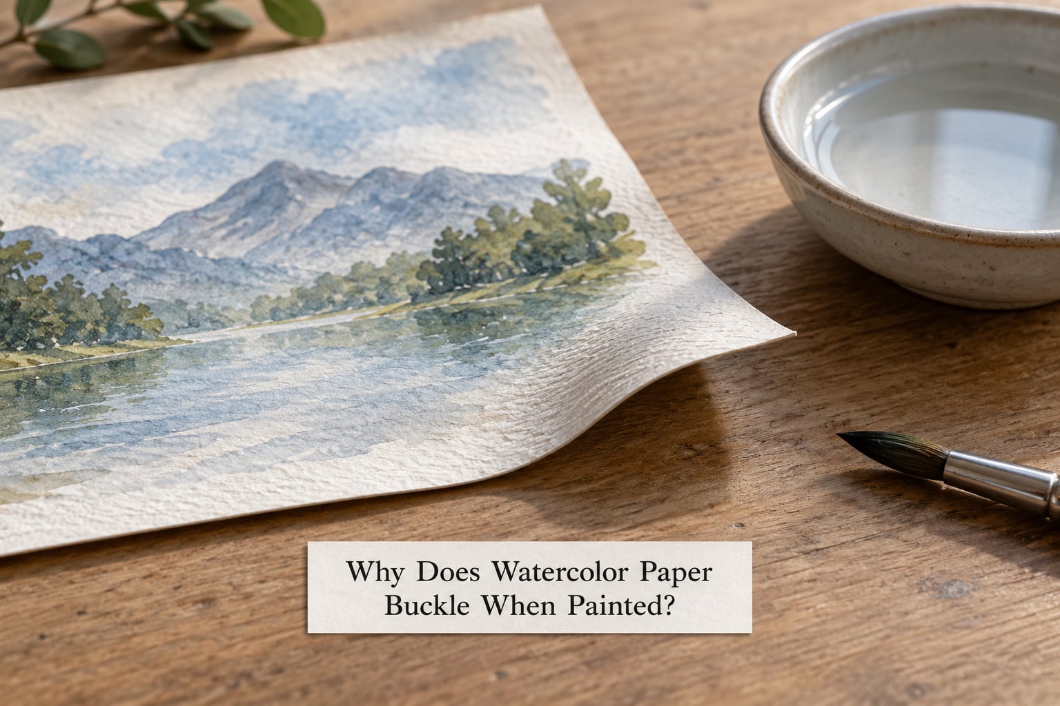 Why Does Watercolor Paper Buckle When Painted?